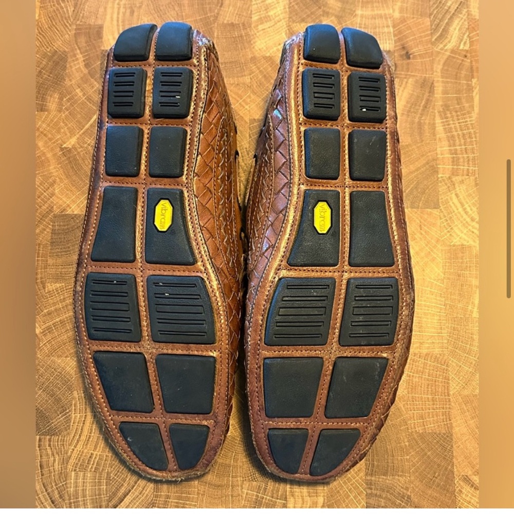 Trask Men’s Woven Leather Loafers Size 41.1M | Vibram Sole | Brown EU Size 41.1 - Picture 7 of 9
